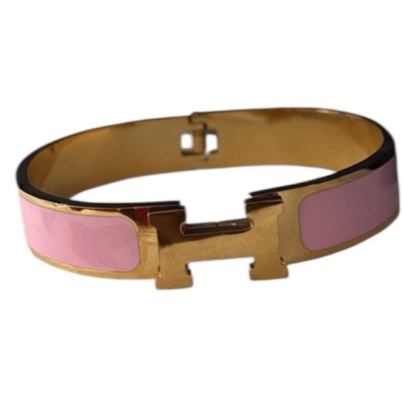 Vintage fashion Elegant Pink and Gold Bracelet - Picture 6 of 11